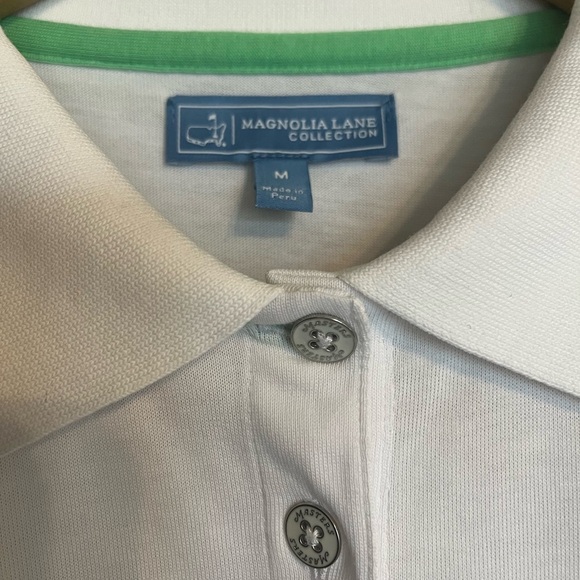 Magnolia Lane Collections Women’s White Masters Polo Size M - Picture 3 of 5